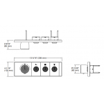 Kohler K-26347T-9-BL Anthem 三路嵌入式機械恆溫控制 (霧黑色)